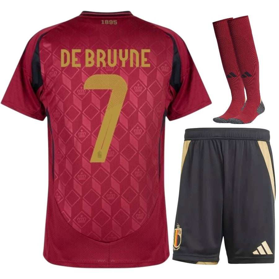 Belgium De Bruyne Kids Home Kit 25/26-League Wear Hub