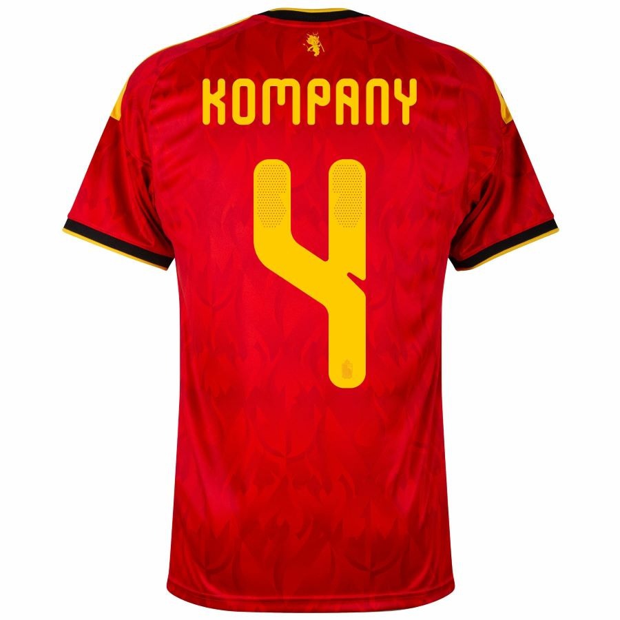 Belgium Kompany Home Jersey 26/27 Men-League Wear Hub