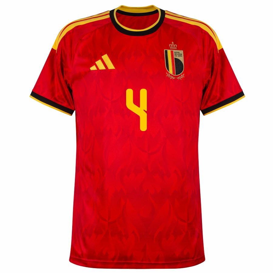 Belgium Kompany Home Jersey 26/27 Men-League Wear Hub