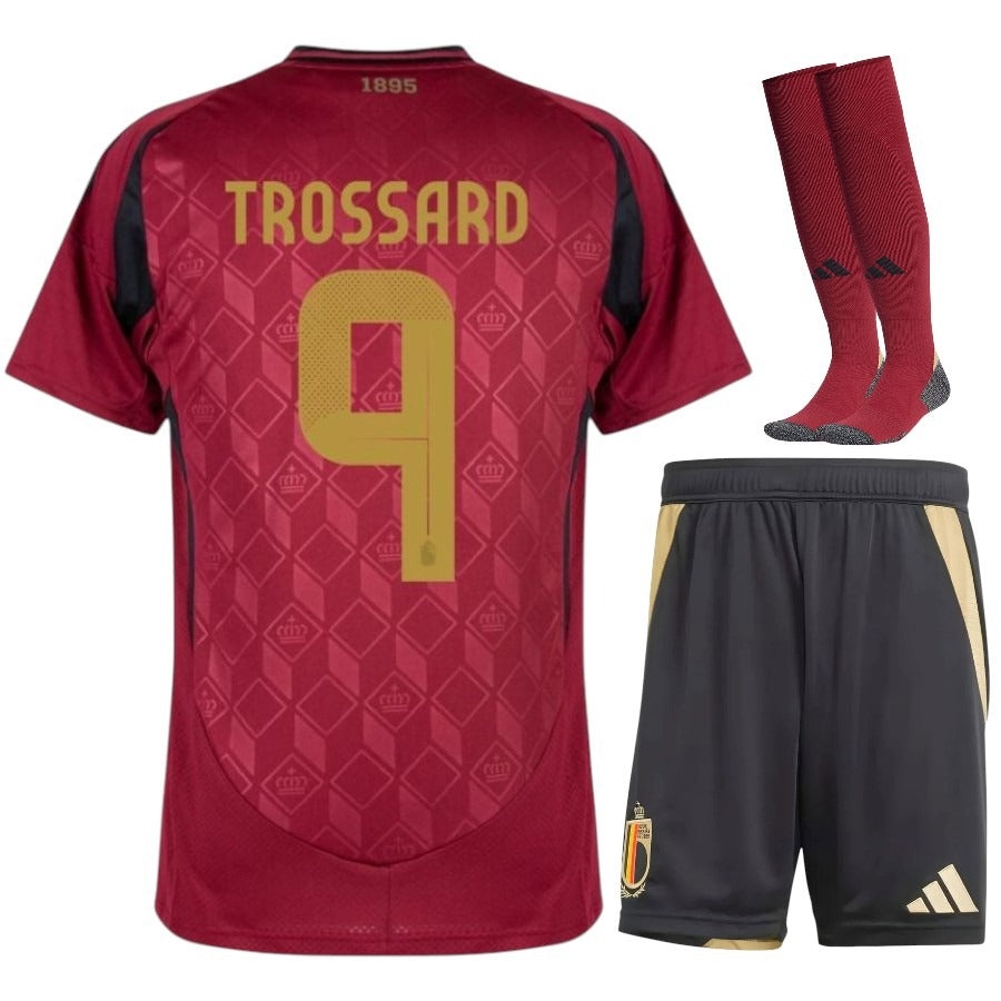 Belgium Trossard Home Kit Kids 25/26-League Wear Hub