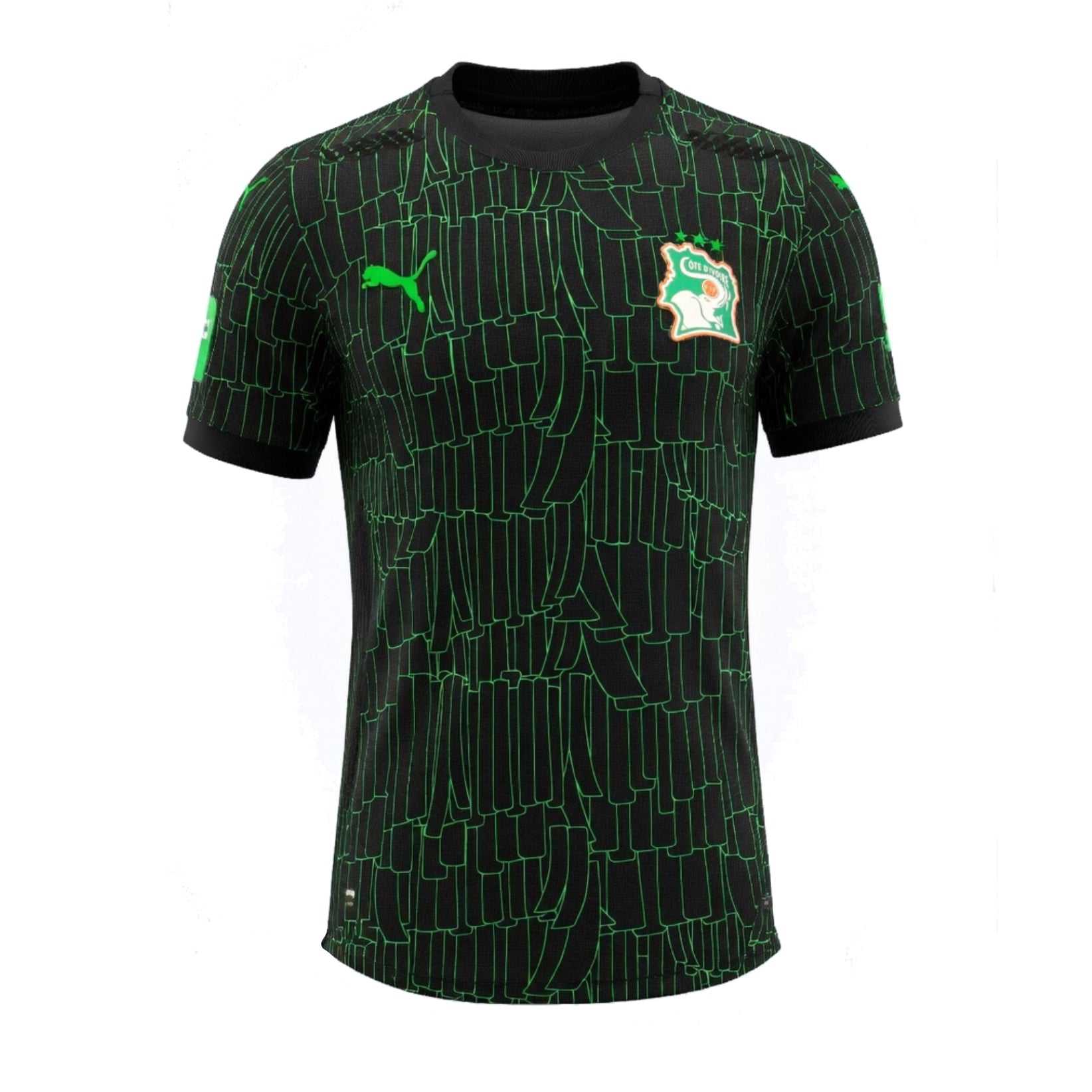 Black Ivory Coast Jersey AFCON 25/26 Match Version-League Wear Hub