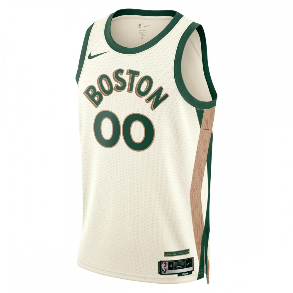 Boston Celtics Nike Unisex 23/24 Custom Swingman Jersey - White - City Edition-League Wear Hub