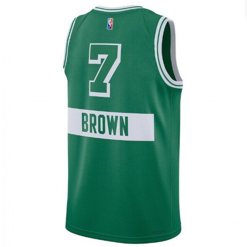 Men's Boston Celtics Jaylen Brown #7 Nike Green 21/22 Swingman Jersey - City Edition-League Wear Hub