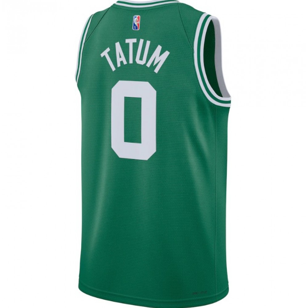 Men's Boston Celtics Jayson Tatum #0 Green 21/22 Diamond Swingman Jersey - Icon Edition-League Wear Hub
