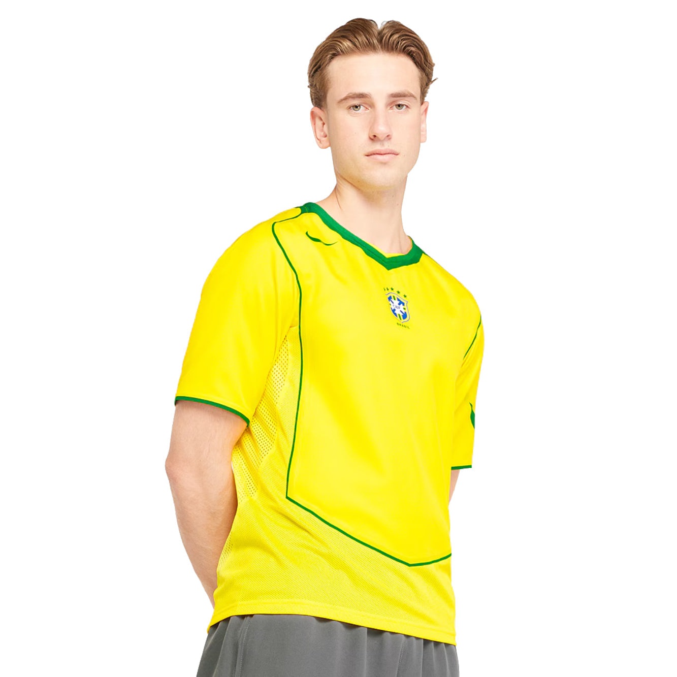 Brazil 2004 Jersey Restock Ronaldinho Men-League Wear Hub