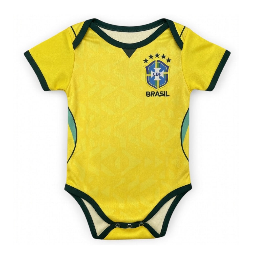 Brazil Baby Bodysuit Football 25/26-League Wear Hub