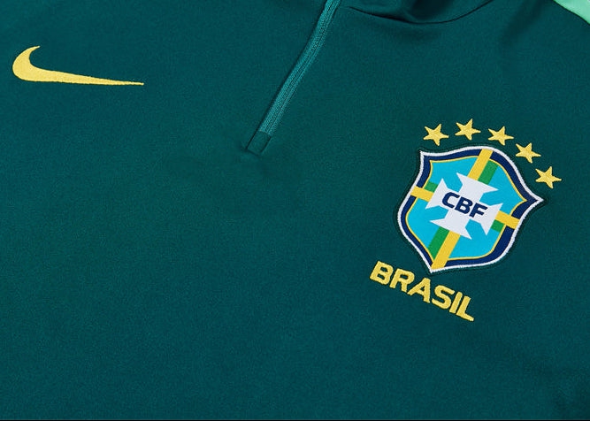 Brazil Green Training Tracksuit Men/Kids 26/27 Brasa-League Wear Hub