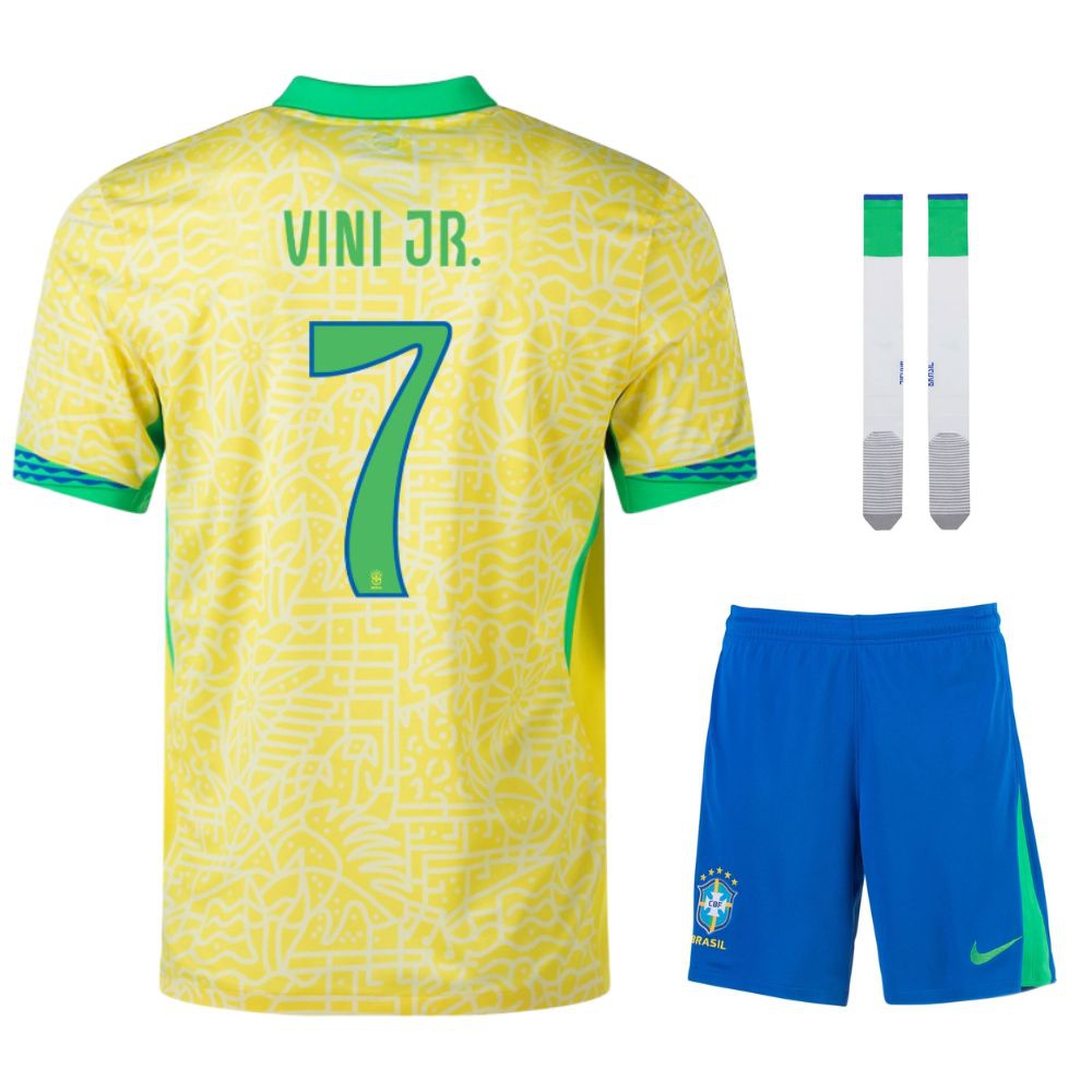 Brazil Home Kids' Kit 24/25-League Wear Hub
