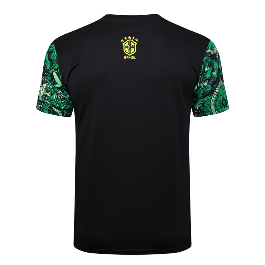 Brazil Men's/Kids' Shorts Jersey Set 24/25 Green Pattern-League Wear Hub