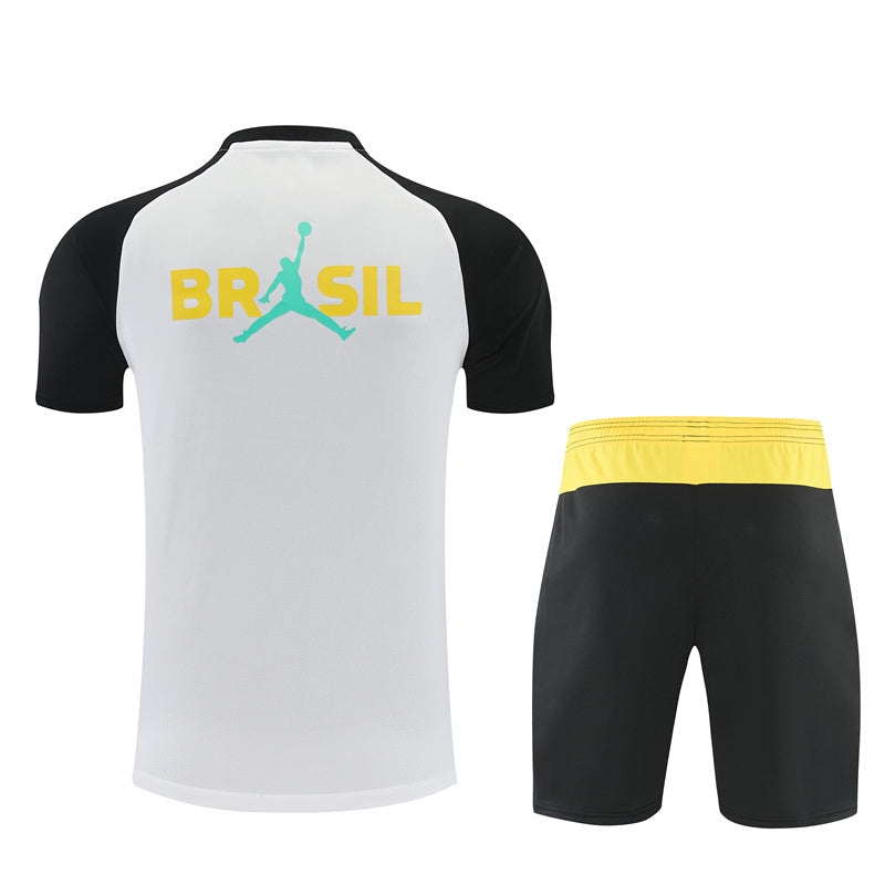Brazil Men's/Kids' Shorts Jersey Set 26/27 White-League Wear Hub