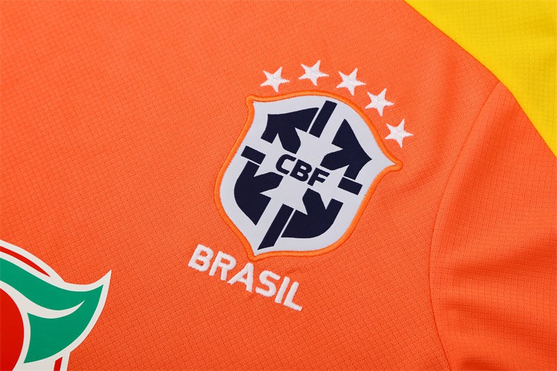 Brazil Men's/Kids' Shorts Kit 25/26 Orange-League Wear Hub