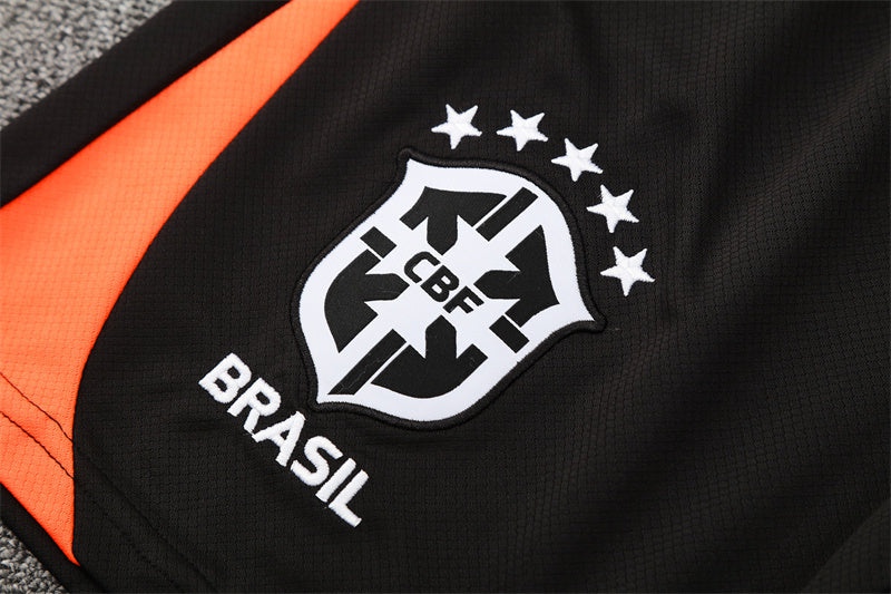 Brazil Men's/Kids' Shorts Kit 25/26 Orange-League Wear Hub