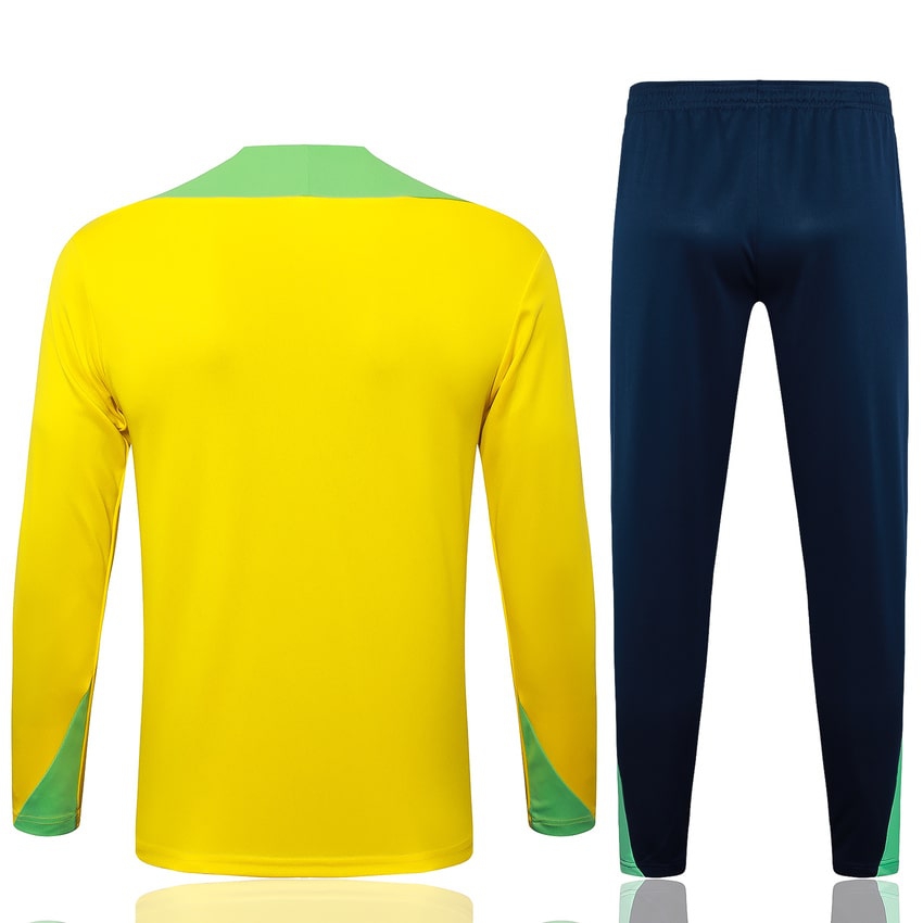 Brazil Training Tracksuit Men/Kids 24/25 Yellow-League Wear Hub