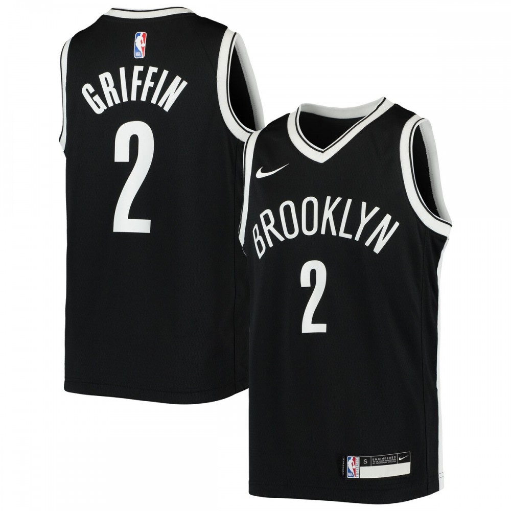 Blake Griffin Brooklyn Nets Nike Youth 20/21 Swingman Jersey - Icon Edition - Black-League Wear Hub