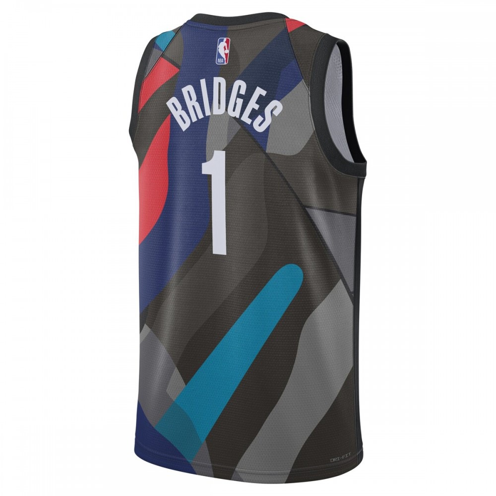 Mikal Bridges Brooklyn Nets Nike Unisex 23/24 Swingman Jersey - Black - City Edition-League Wear Hub