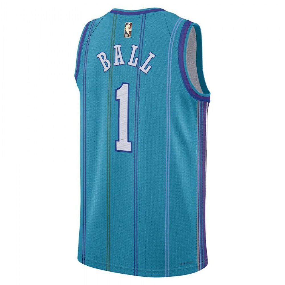 Youth Jordan LaMelo Ball Teal Charlotte Hornets Swingman Jersey - Classic Edition-League Wear Hub