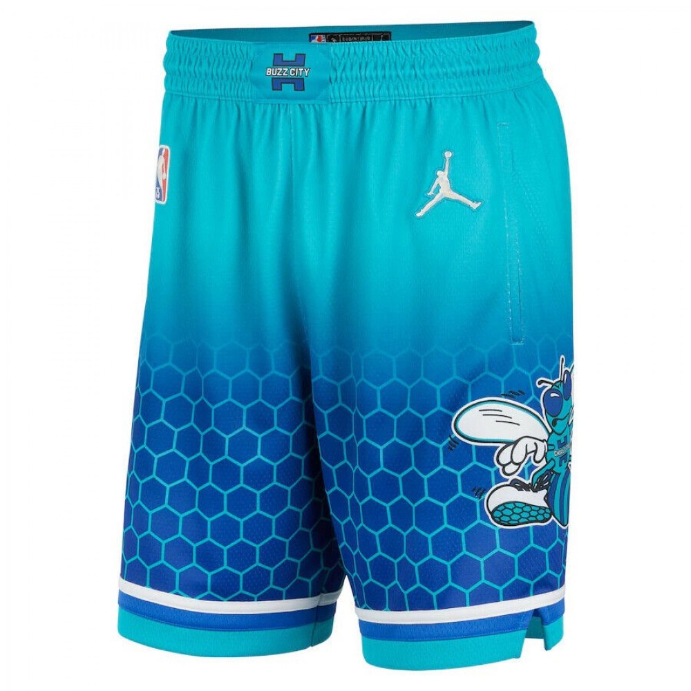Men's Charlotte Hornets Nike Green 21/22 Swingman Shorts - City Edition-League Wear Hub