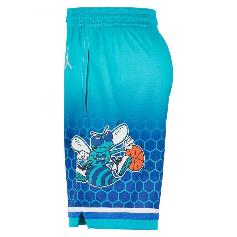 Men's Charlotte Hornets Nike Green 21/22 Swingman Shorts - City Edition-League Wear Hub