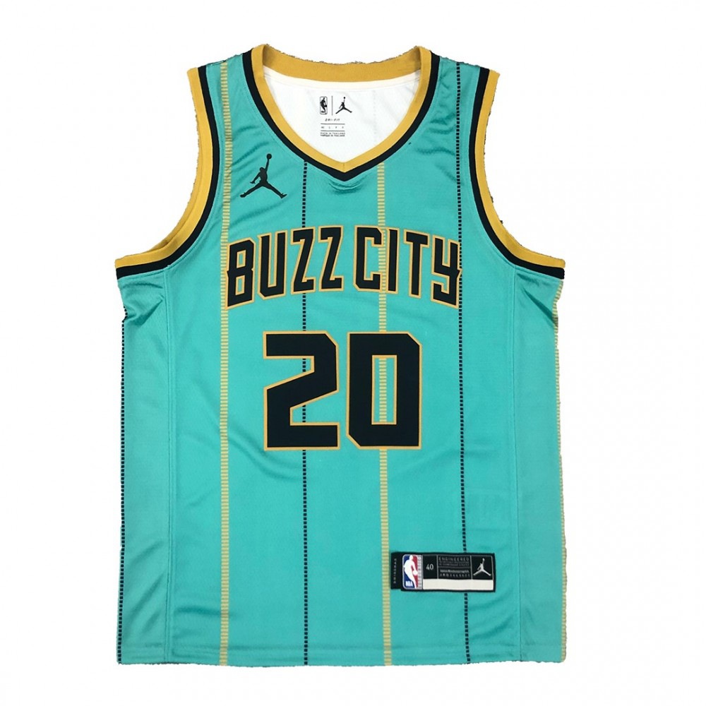 Men's Charlotte Hornets Hayward #20 Jordan Green Swingman Jersey - Association Edition-League Wear Hub