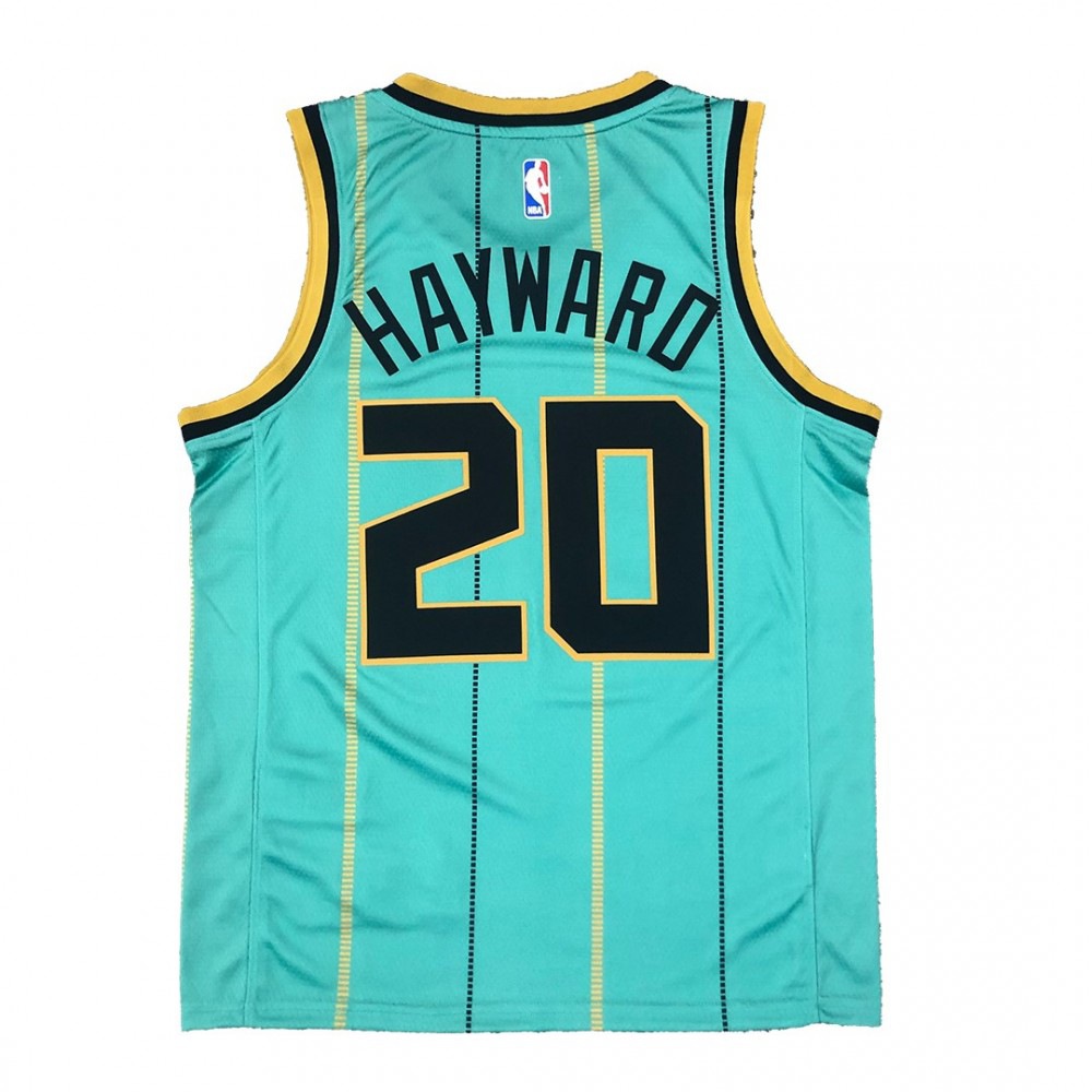 Men's Charlotte Hornets Hayward #20 Jordan Green Swingman Jersey - Association Edition-League Wear Hub