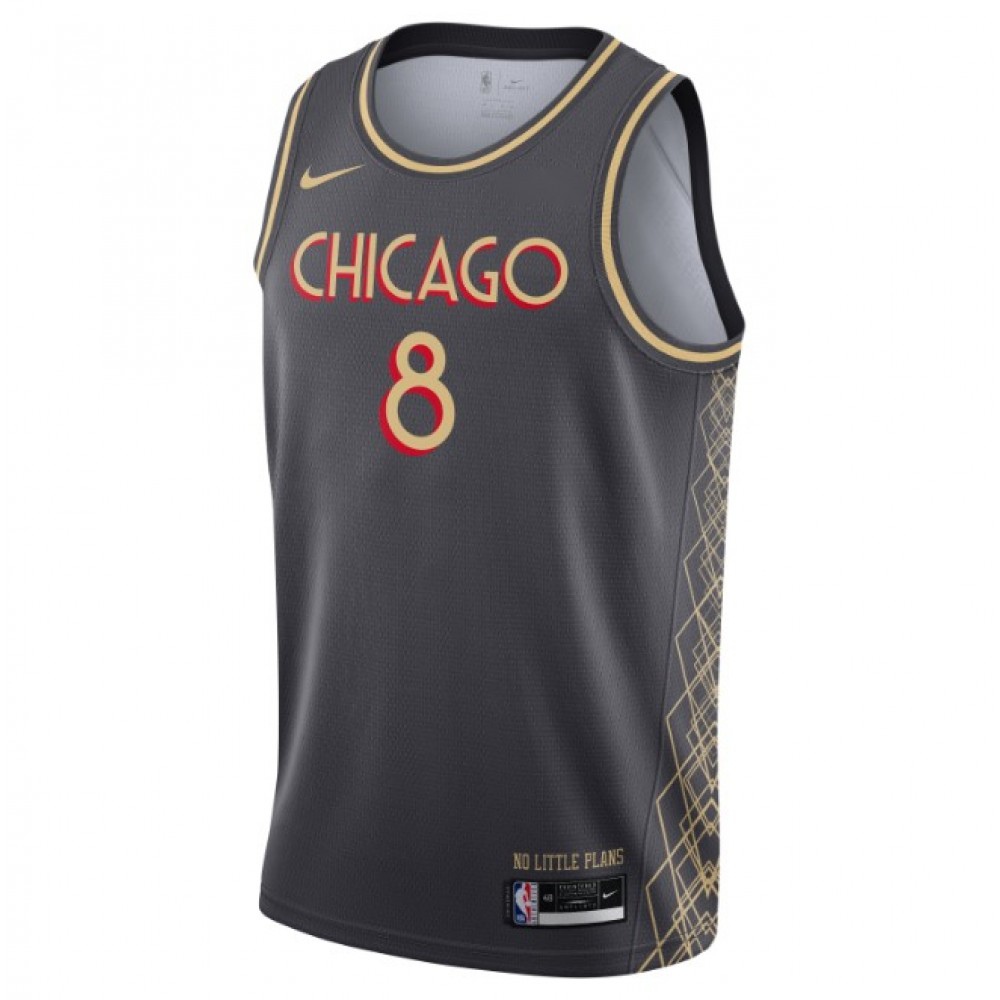 Men's Chicago Bulls Zach LaVine #8 Nike Black 20/21 Swingman Jersey - City Edition-League Wear Hub