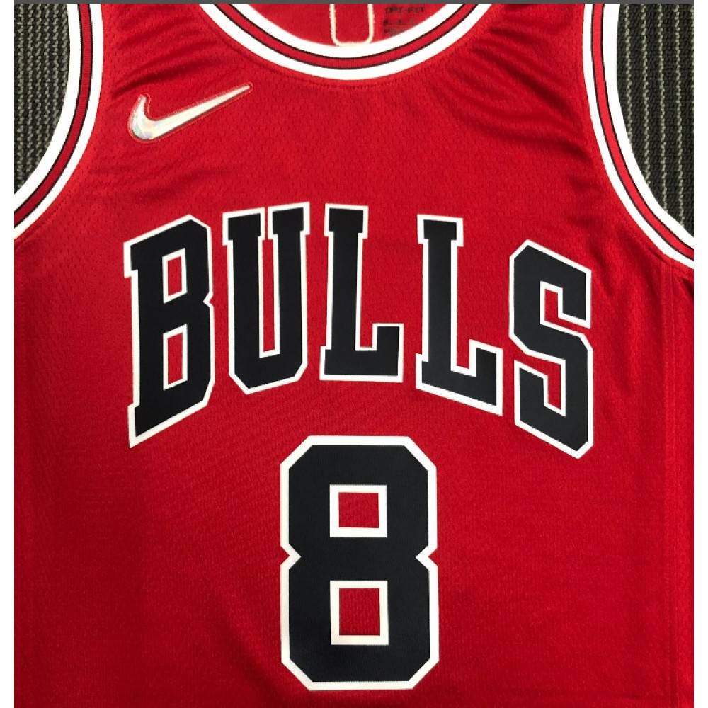 Men's Chicago Bulls Zach LaVine #8 Nike Red 2021 Swingman NBA Jersey - Icon Edition-League Wear Hub