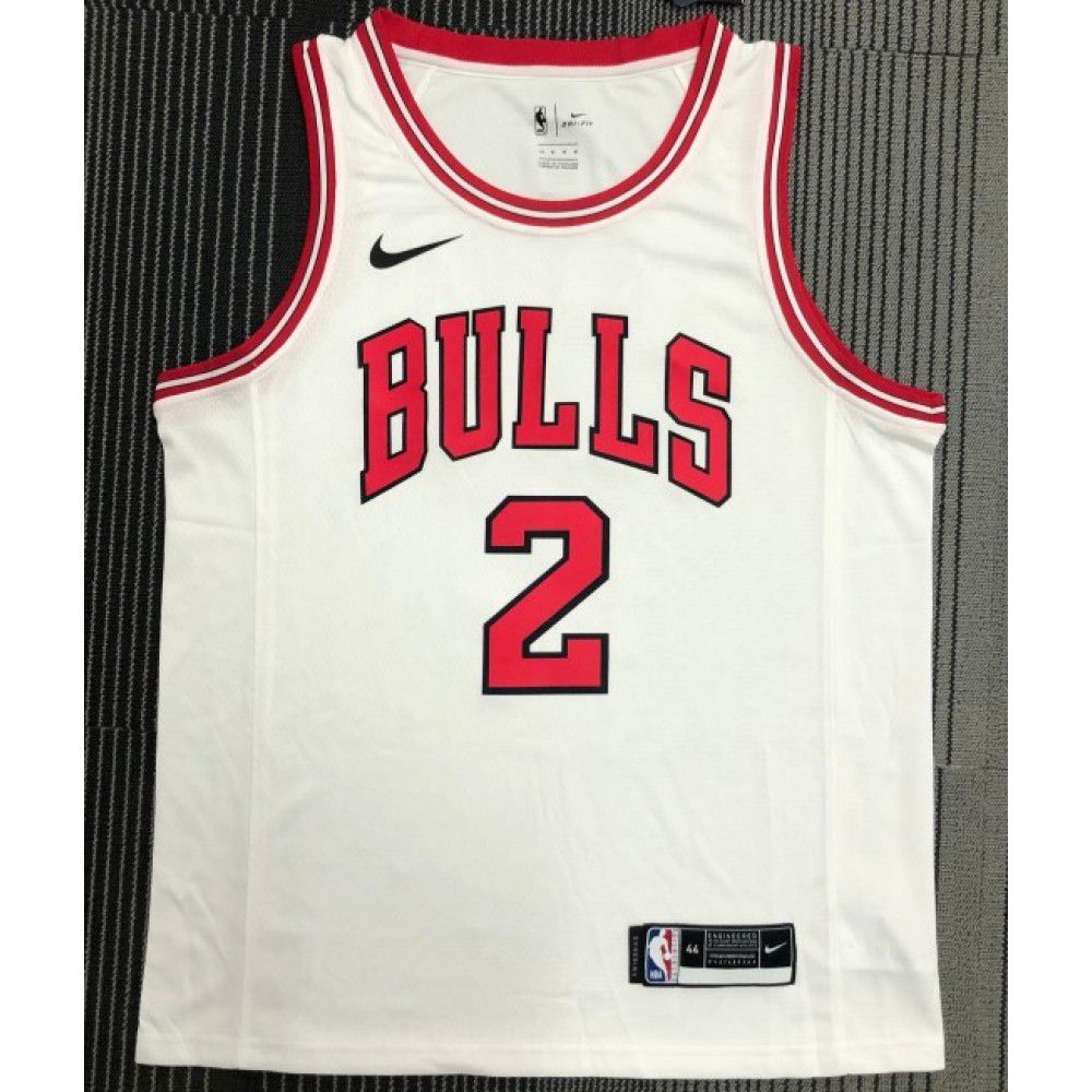 Men's Chicago Bulls Lonzo Ball #2 Nike White Swingman Jersey - Association Edition-League Wear Hub