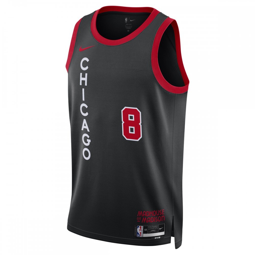 Zach LaVine Chicago Bulls Nike Unisex 23/24 Swingman Jersey - Black - City Edition-League Wear Hub