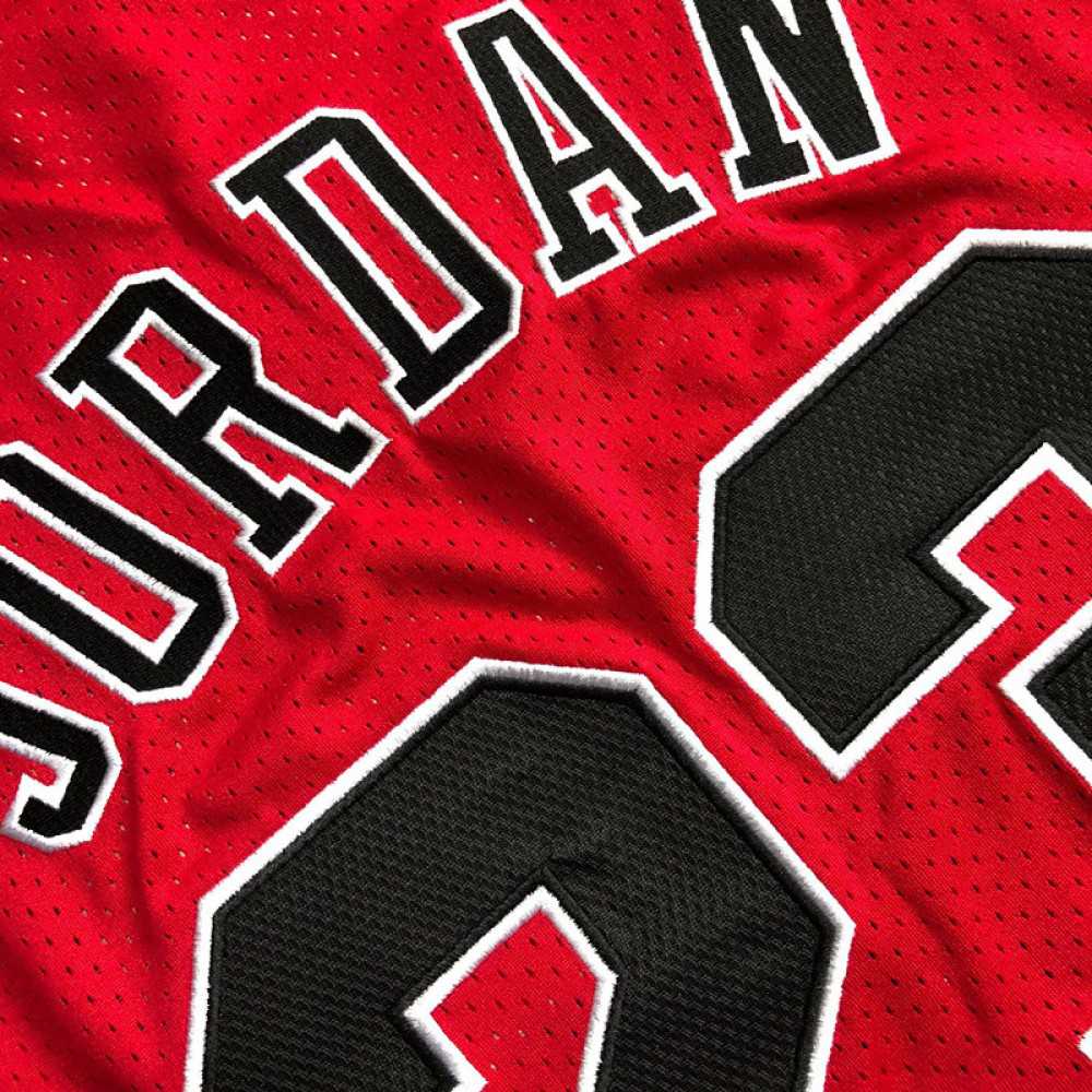 Men's Chicago Bulls Michael Jordan #23 Throwback Red 1997-98 Hardwood Classics Player Jersey-League Wear Hub