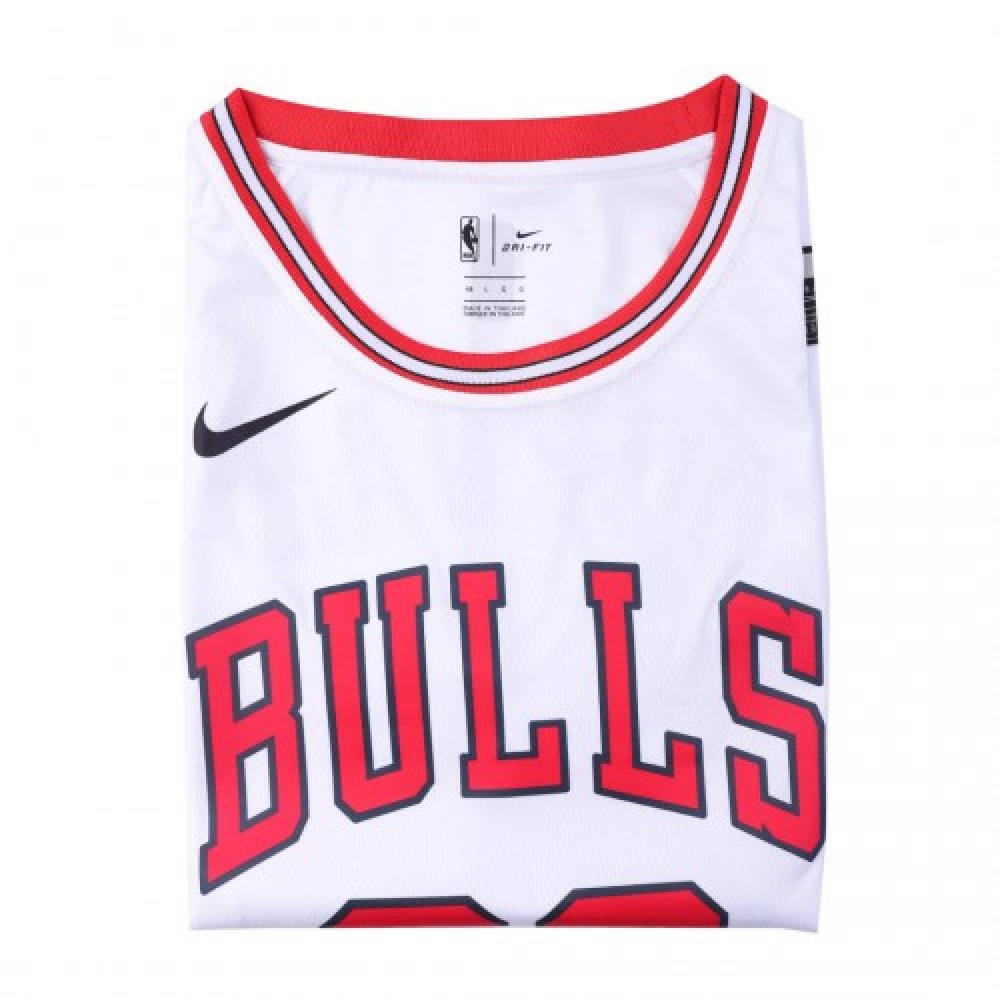 Men's Chicago Bulls Michael Jordan #23 White Replica Swingman Jersey - Association Edition-League Wear Hub