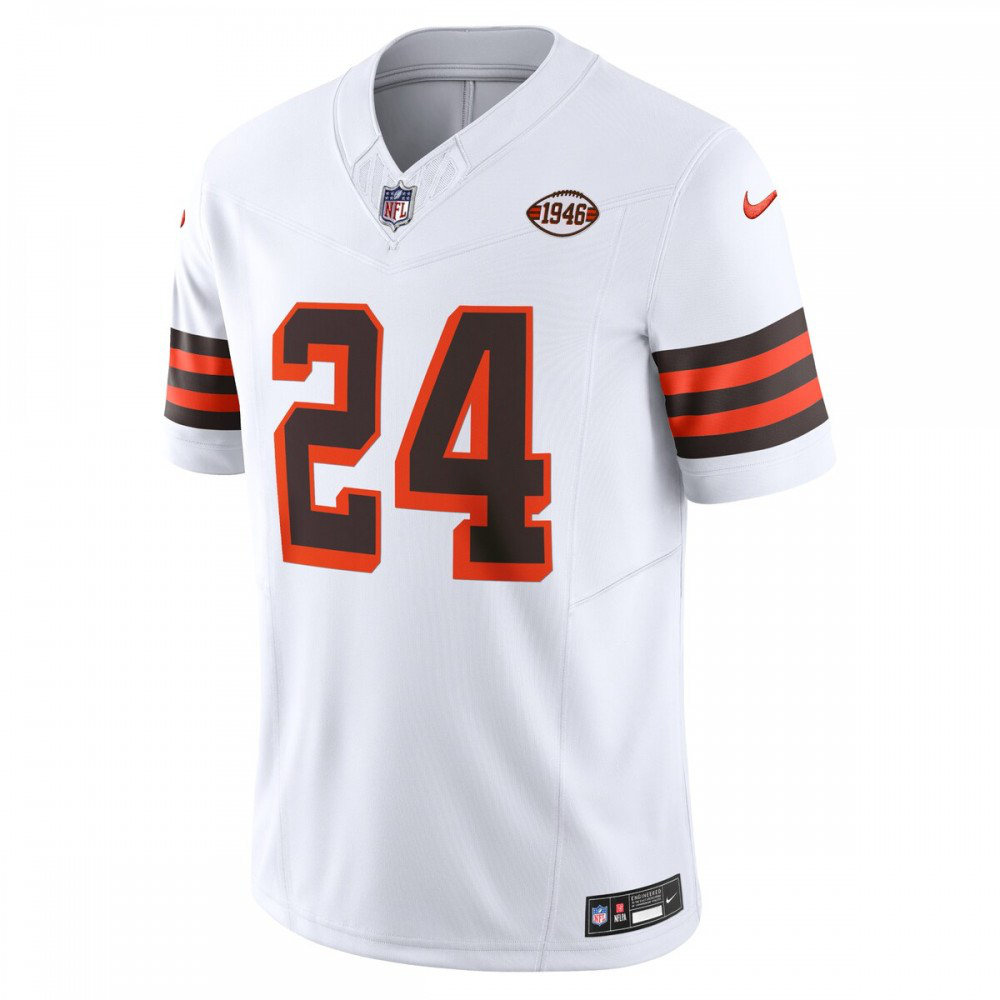 Nick Chubb Cleveland Browns Nike Vapor F.U.S.E. Limited Jersey - White-League Wear Hub