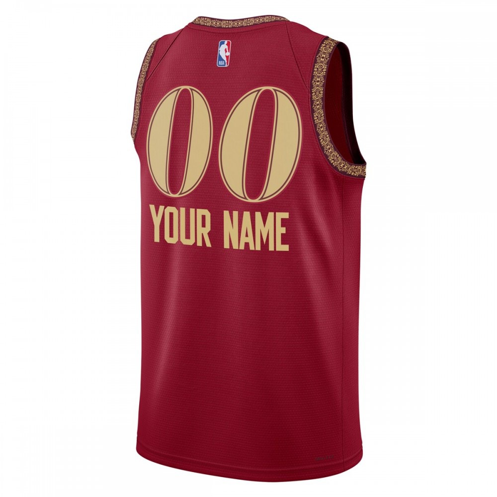 Cleveland Cavaliers Nike Unisex 23/24 Custom Swingman Jersey - Wine - City Edition-League Wear Hub