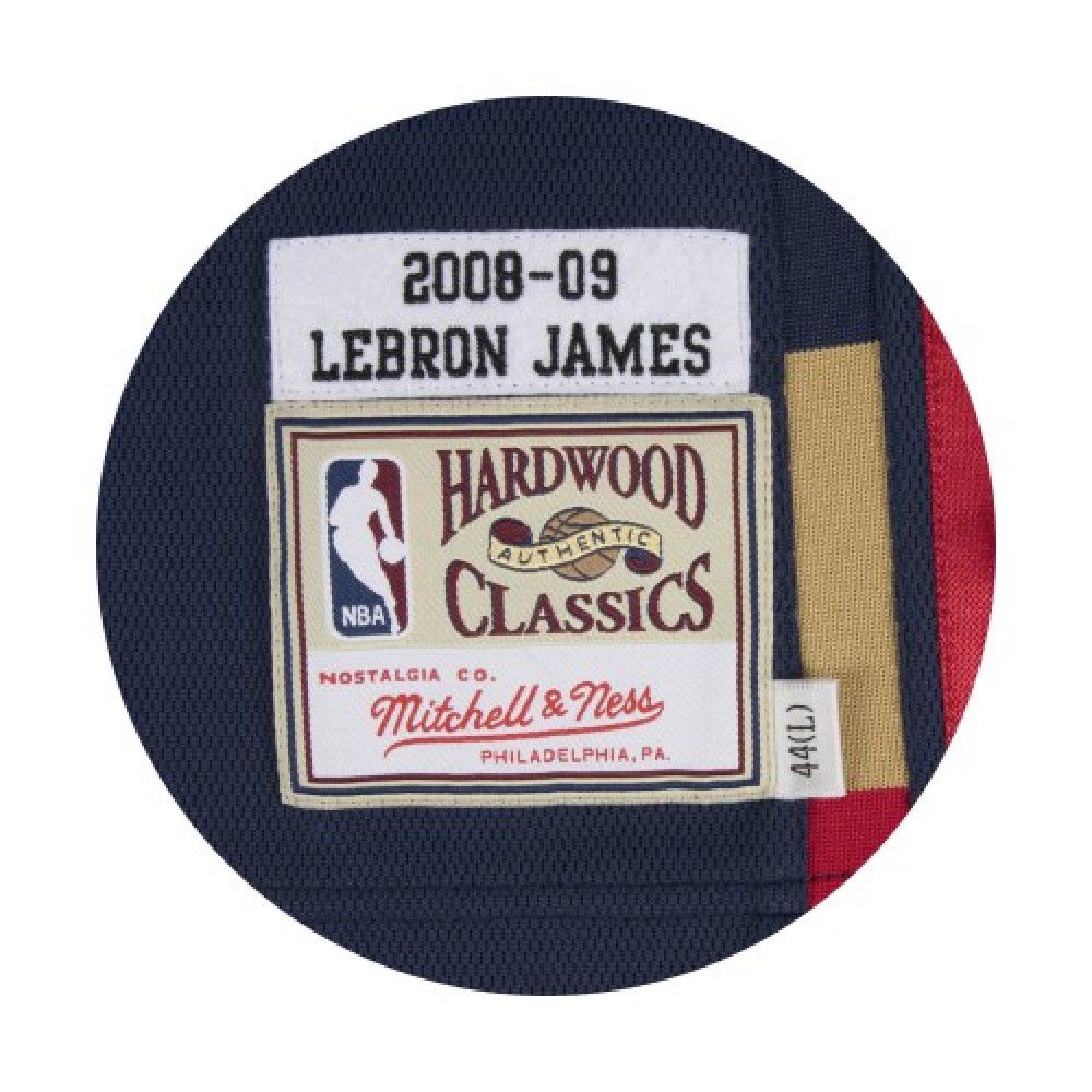 Men's Cleveland Cavaliers LeBron James #23 Throwback Navy 08/09 Hardwood Classics Jersey-League Wear Hub