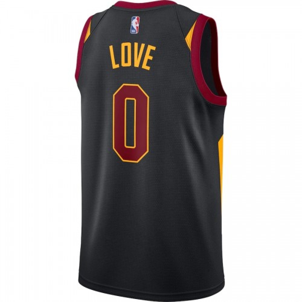 Men's Cleveland Cavaliers Kevin Love #0 Jordan Black 20/21 Swingman Jersey - Statement Edition-League Wear Hub