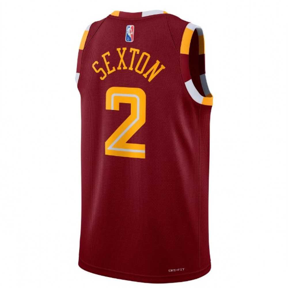 Men's Cleveland Cavaliers Collin Sexton #2 Nike Wine 21/22 Swingman NBA Jersey - City Edition-League Wear Hub