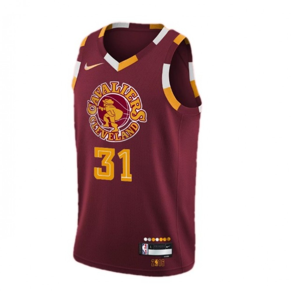 Men's Cleveland Cavaliers Jarrett Allen #31 Nike Wine 21/22 Swingman NBA Jersey - City Edition-League Wear Hub