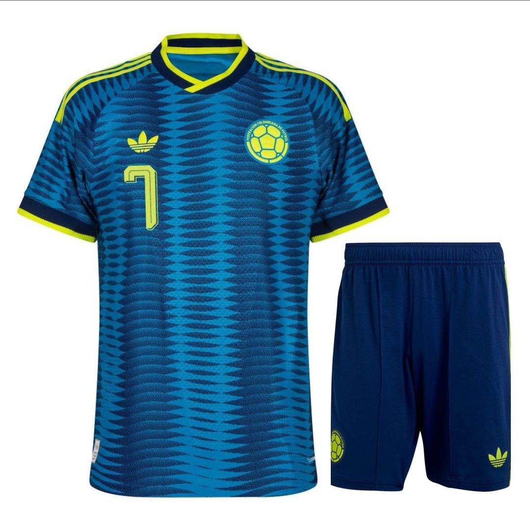 Colombia Luis Diaz Away Kids Kit 26/27-League Wear Hub