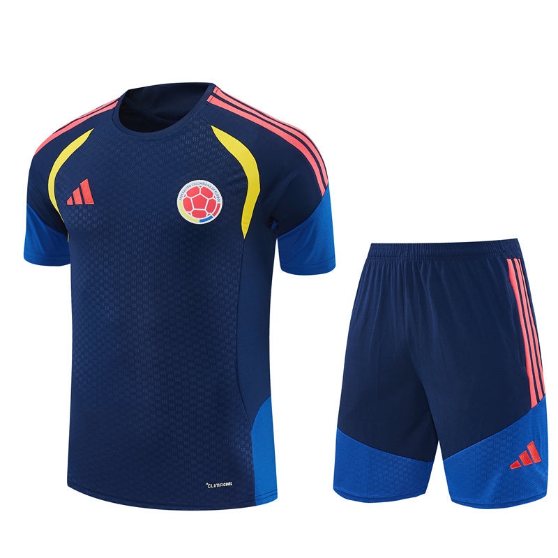 Colombia Men's/Kids' Jersey Shorts Set 26/27 Royal Blue-League Wear Hub
