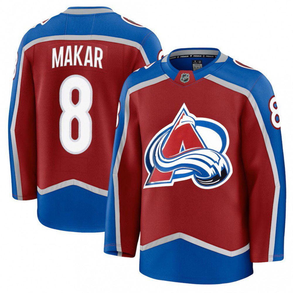 Men's Colorado Avalanche Cale Makar Burgundy Home Premium Jersey-League Wear Hub