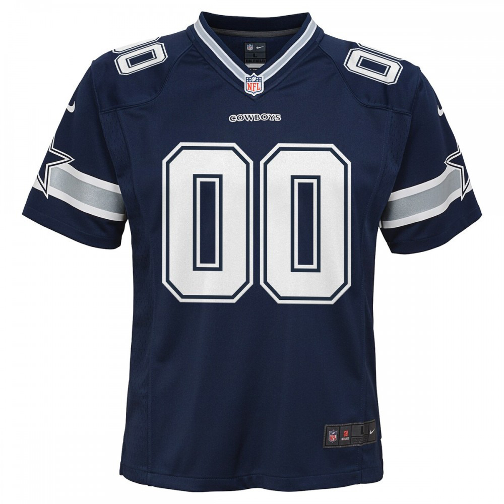 Dallas Cowboys Nike Youth Custom Game Jersey - Navy-League Wear Hub