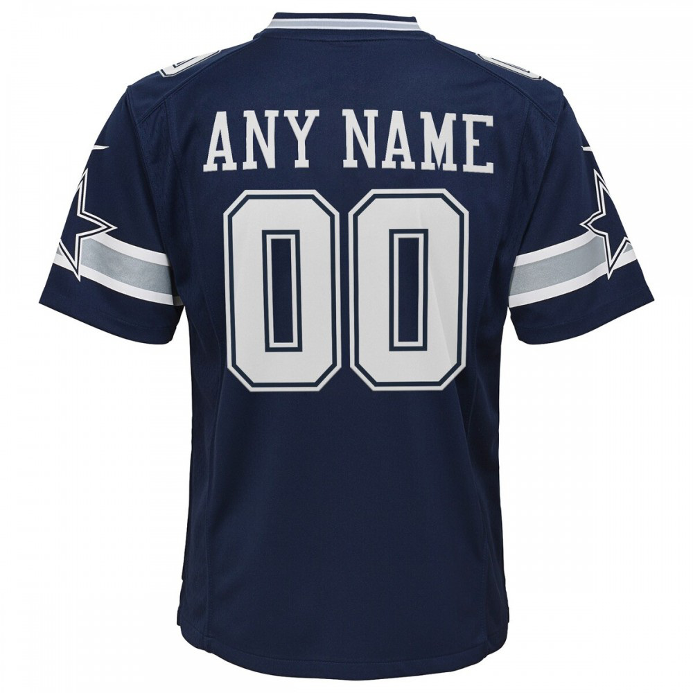 Dallas Cowboys Nike Youth Custom Game Jersey - Navy-League Wear Hub
