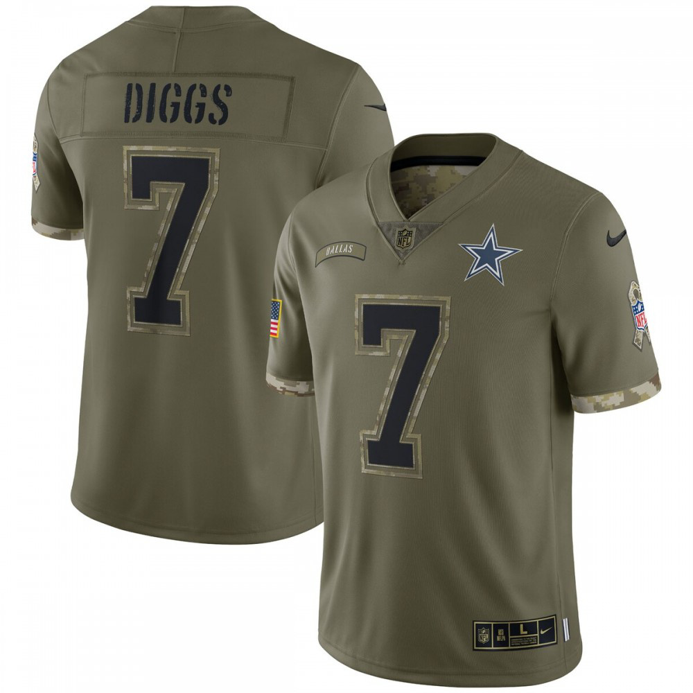 Trevon Diggs Dallas Cowboys Nike 2022 Salute To Service Limited Jersey - Olive-League Wear Hub