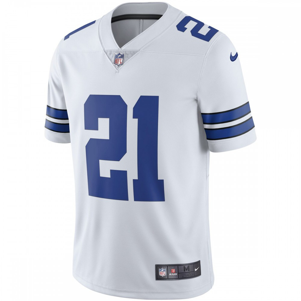 Ezekiel Elliott Dallas Cowboys Nike Vapor Limited Player Jersey - White-League Wear Hub