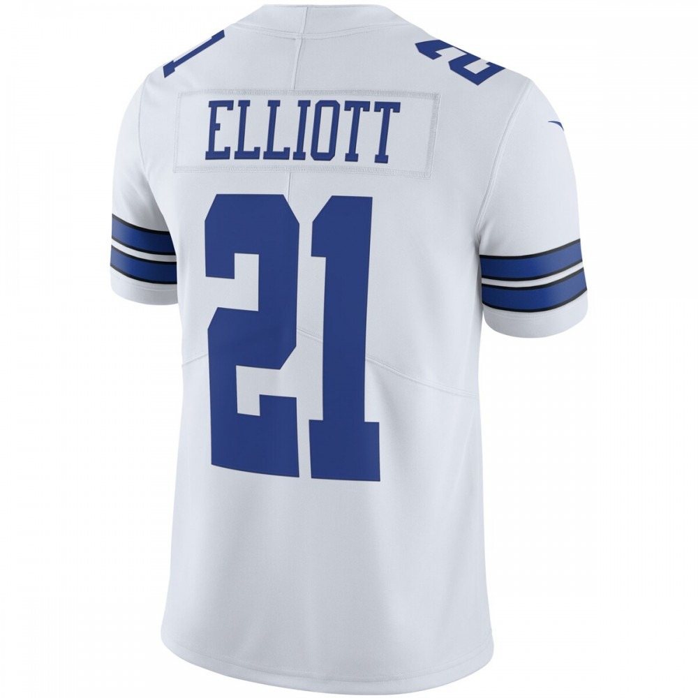 Ezekiel Elliott Dallas Cowboys Nike Vapor Limited Player Jersey - White-League Wear Hub