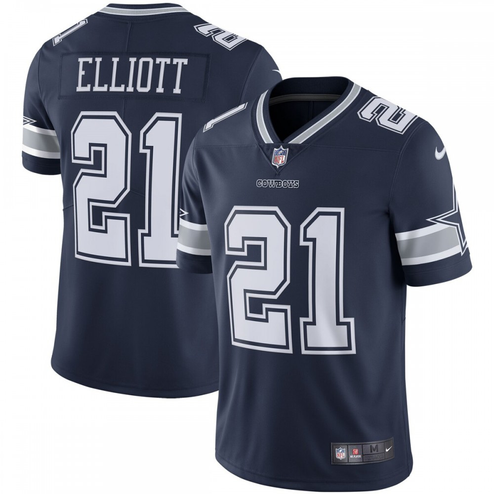Ezekiel Elliott Dallas Cowboys Nike Vapor Limited Jersey - Navy-League Wear Hub
