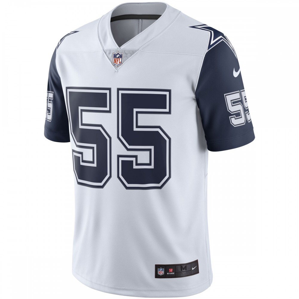 Leighton Vander Esch Nike Dallas Cowboys Color Rush Vapor Limited Jersey - White-League Wear Hub
