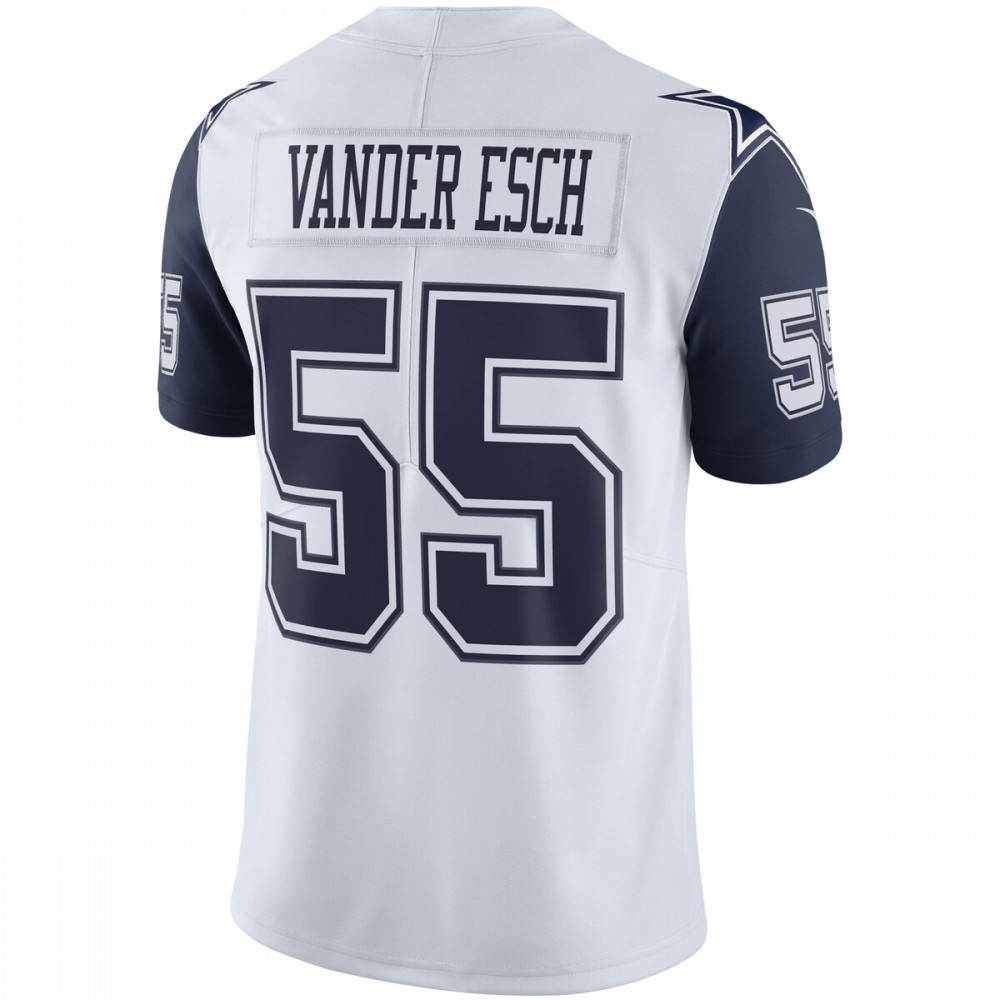 Leighton Vander Esch Nike Dallas Cowboys Color Rush Vapor Limited Jersey - White-League Wear Hub