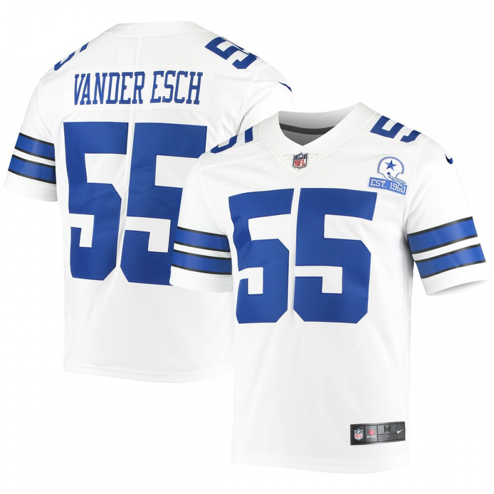 Leighton Vander Esch Dallas Cowboys Nike 60th Anniversary Limited Jersey - White-League Wear Hub