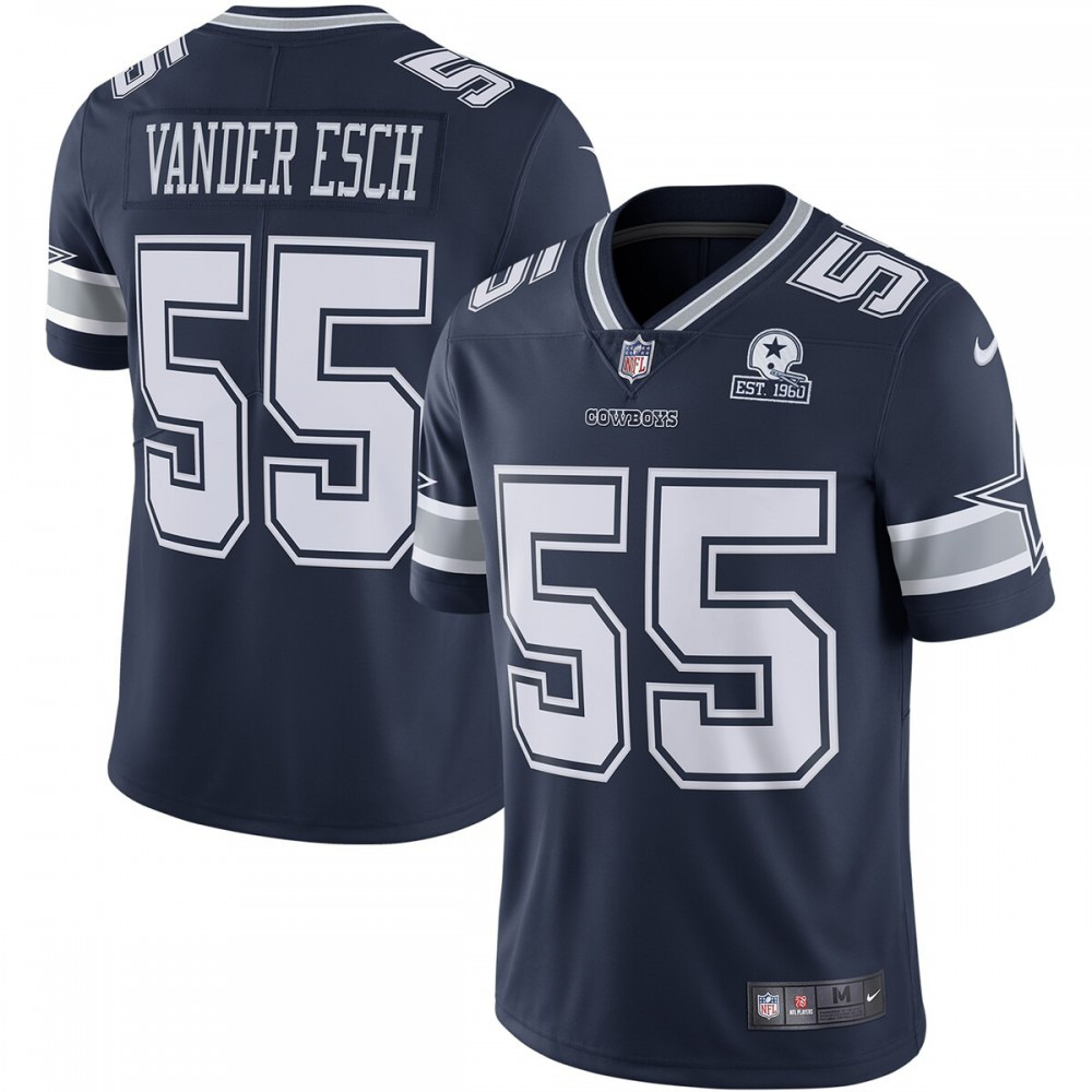 Leighton Vander Esch Dallas Cowboys Nike 60th Anniversary Limited Jersey - Navy-League Wear Hub
