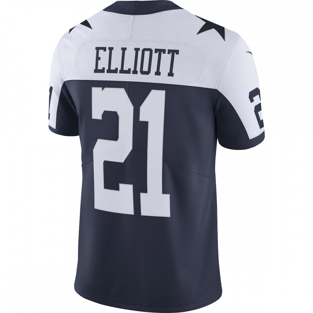 Ezekiel Elliott Dallas Cowboys Nike Alternate Vapor Limited Jersey - Navy-League Wear Hub